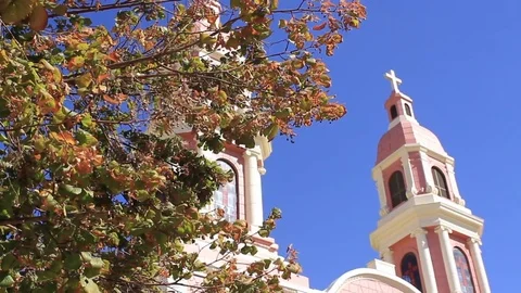 Church bell tower Stock Footage 77045920