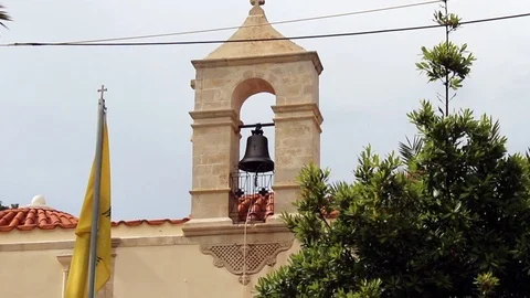 Church bell tower Stock Footage 85925070