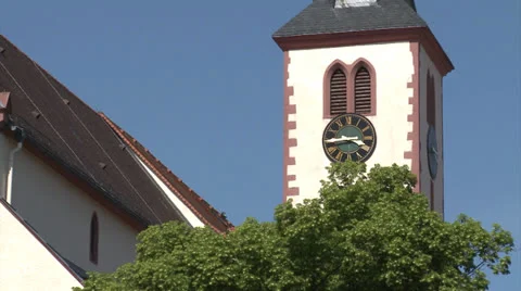 Church bell tower - HD Stock Footage 24628526