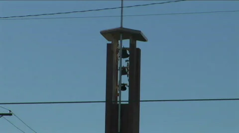 Church bells ringing Stock Footage 567547