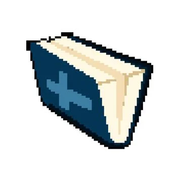 Church bible pixel art vector illustration Stock Illustration