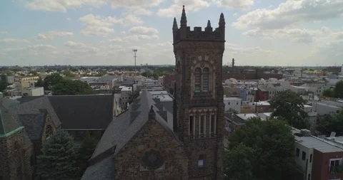 Church with Birds Stock Footage 90735958