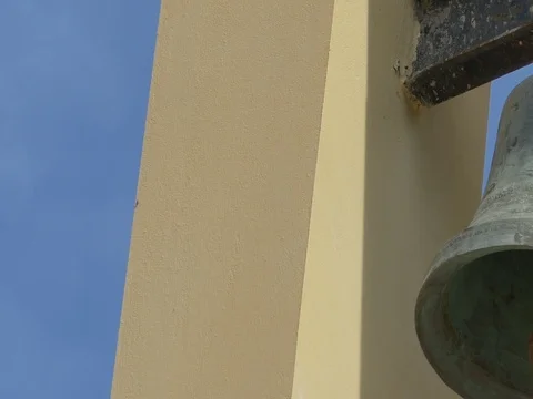 Church Bronze Bell Stock Footage 77354934