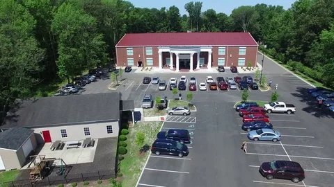 Church building with columns Stock Footage 76944953