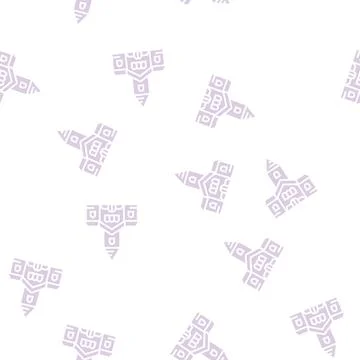 Church building glyph seamless pattern Ilustración de archivo