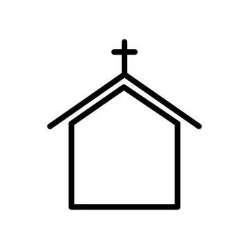 Church building icon vector design templates Stock Illustration