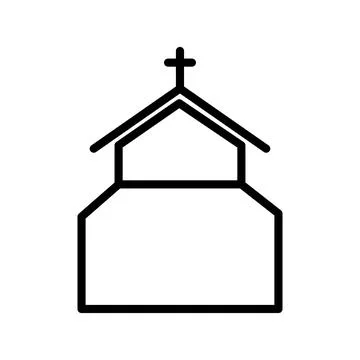 Church building icon vector design templates Stock Illustration