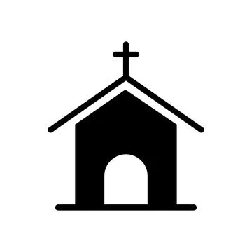 Church building icon vector design templates Stock Illustration