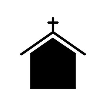 Church building icon vector design templates Stock Illustration