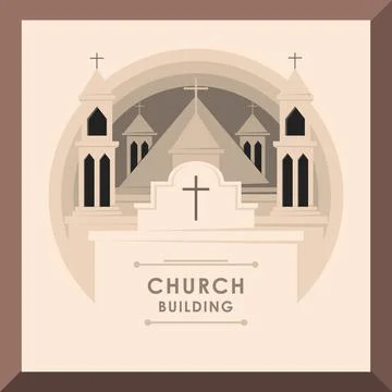 Church Building Stock Illustration