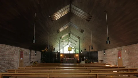 Church Building Interior Stock Footage 117566522
