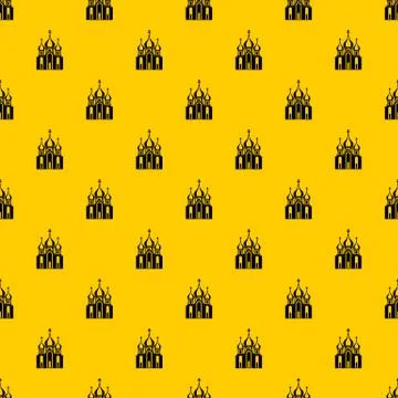 Church building pattern vector Stock Illustration