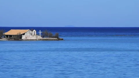Church built on sea. Stock Footage 220103783