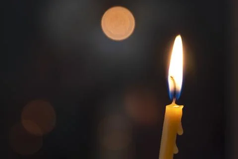 Church candle. Stock Photos