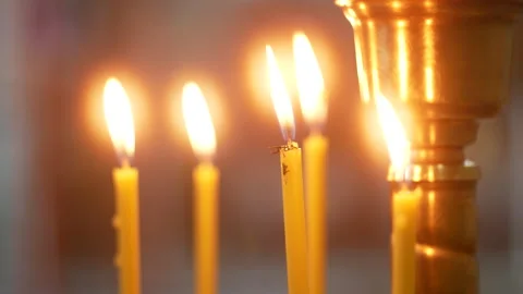 Church candles Stock Footage 241241978