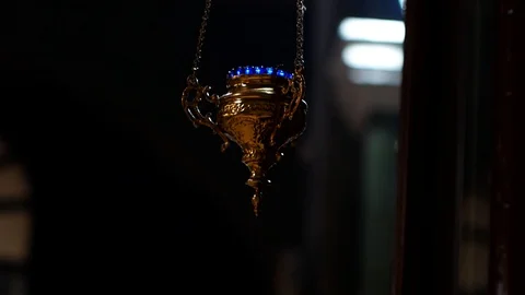 Church candlestick Stock Footage 119976626