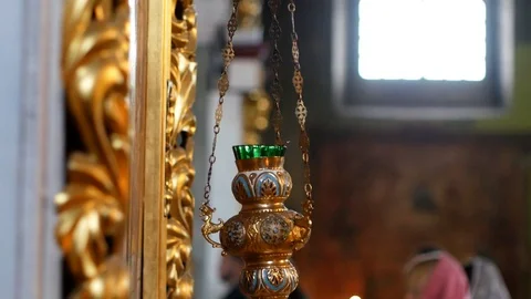 Church candlestick Stock Footage 119976862