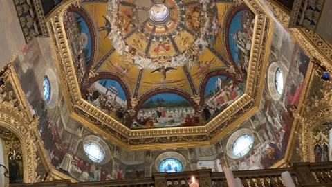 The church of the cathedral of Loreto Stock-Footage 196792796