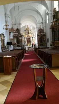 CHURCH  catholic  inside Stock Photos