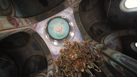 Church ceiling Stock Footage 130398574