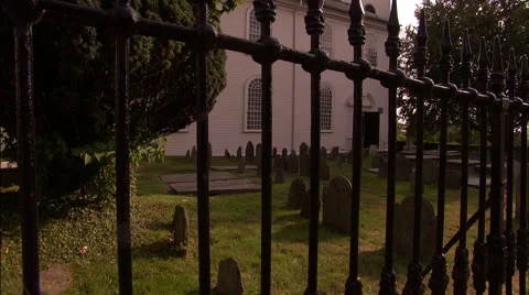 Church cemetery Stock Footage 53338562