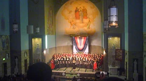 Church Choir Applause Stock Footage 10302235