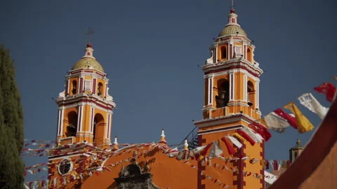 Church in Cholula Stock Footage 147102468