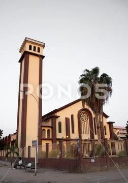 Church in the city center, Luanda Province, Luanda, Angola Stock Photos