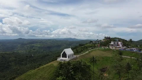 CHURCH ON A CLIFF Stock Footage 283103626