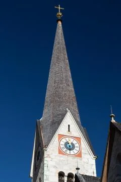 Church clock tower Stock Photos