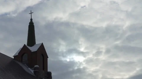Church Cloud Timelapse HD 스톡 동영상 24754897