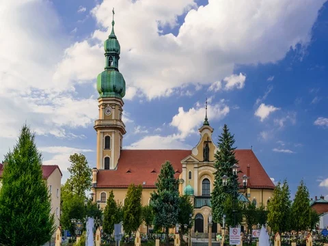 Church in the clouds Stock Footage 80308097