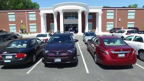 Church columns building front Stock Footage 76944930