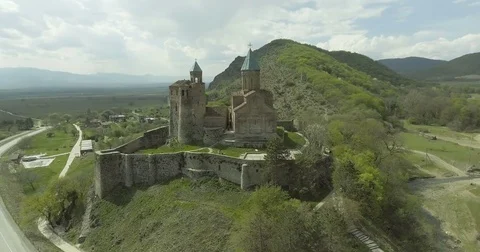 Church Complex in Kakheti Georgia Stock Footage 75838029