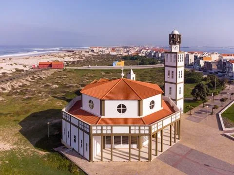 Church of Costa Nova Stock Photos