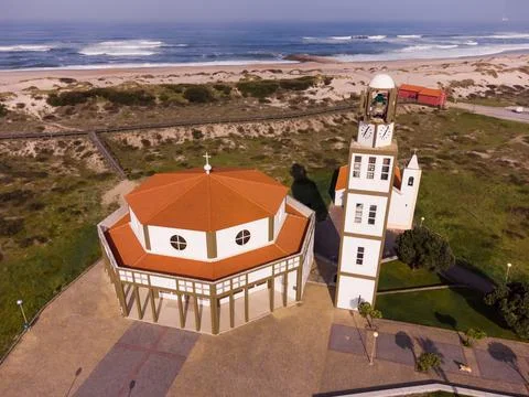 Church of Costa Nova Stock Photos