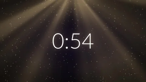 Church Countdown Timer 1 Minute, Golden Light Rays Stock Footage 347973104