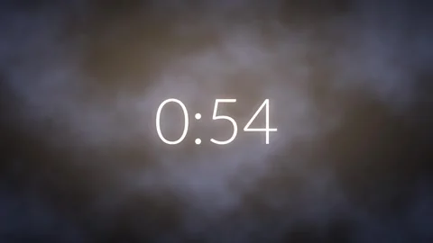 Church Countdown Timer 1 Minute, Soft Blue Clouds and Glow Видео 347973208