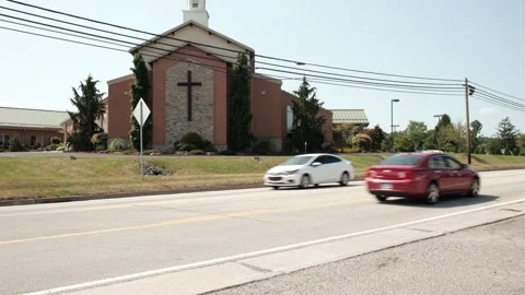 Church Cross on building Stock-Footage 280491409