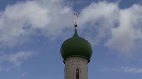 Church cross clouds Stock Footage 41391213