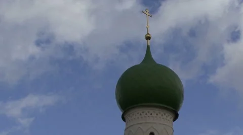 Church cross clouds Stock-Footage 46115790