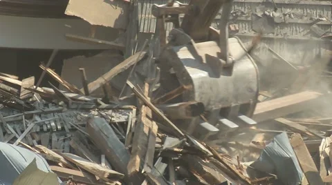 Church demolition 03 Stock Footage 1002459