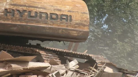Church demolition 14 Stock Footage 1002852