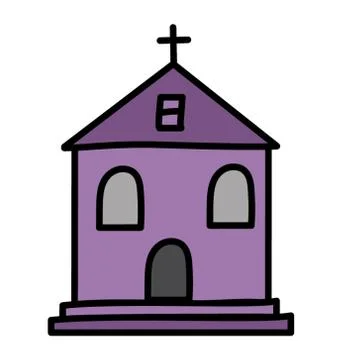 Church, doodle design vector Stock Illustration