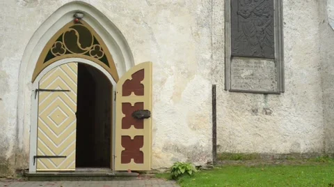 Church door Stock Footage 41762337