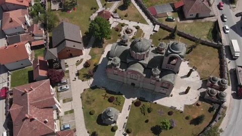 Church-Drone-1 Stockbeeldmateriaal 135677165