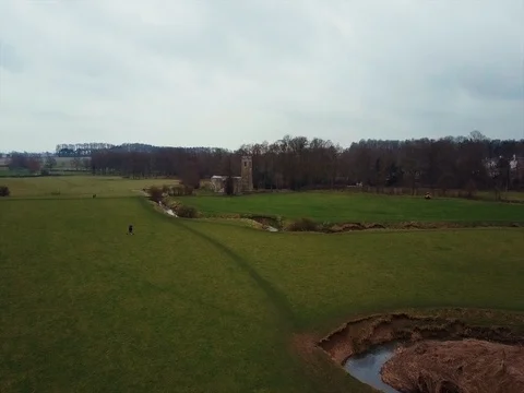 Church - Drone Tracking In Video stock 75995076