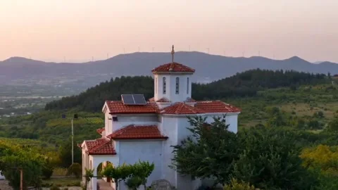 Church, Drone video Stock Footage 328121710