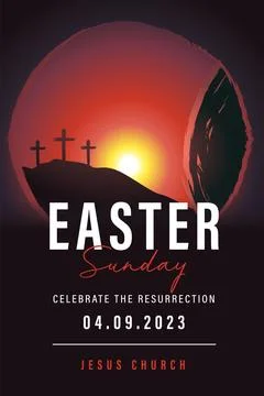 Church Easter Sunday insta templates Illustrazione stock