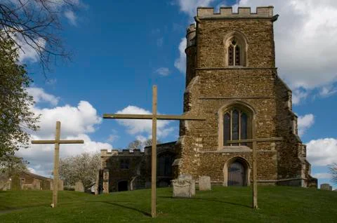 Church at Easter Time Stock Photos